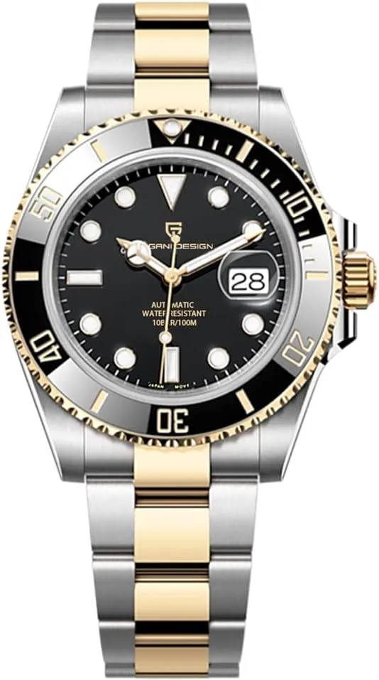 Design Automatic Watch for Men tavernkeeper linguist committee chondrite NH35 Mechanical Sapphire Crystal Stainless Steel Business Wrist Watches 100M Waterproof PD-1639 Pagani 