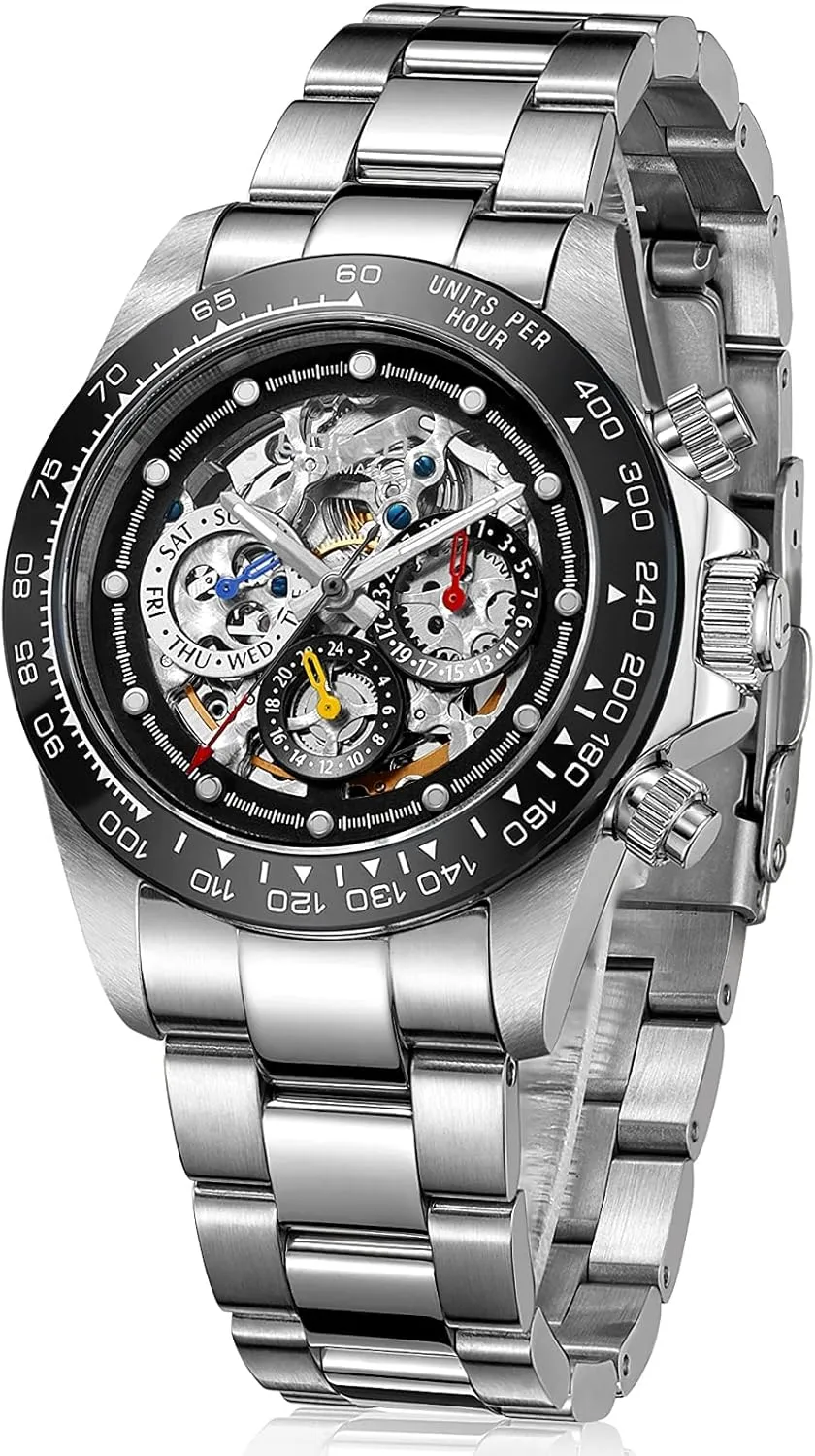 Design Diver Wristwatch Skeleton Watches for Men metazoan Automatic Mechanical Steampunk 
