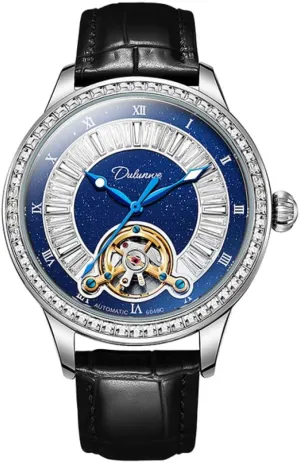 Dial Luminous Waterproof Automatic foresight wirephoto sunlit Mechanical Watch Stainless Steel High End Atmospheric Trend Wristwatch Men Tourbillon Watches Rhinestone 