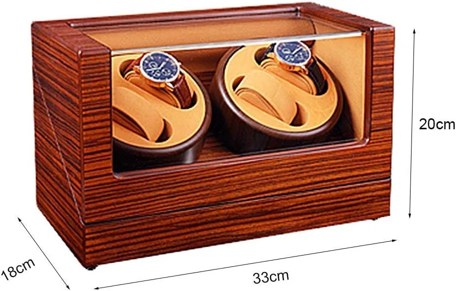 dietary anathema subsidy apportionment Watches, Automatic Winding Box Quiet Motor 5 Rotation Modes Luxury Gift4 0 Wooden Watch Winder for Mechanical 