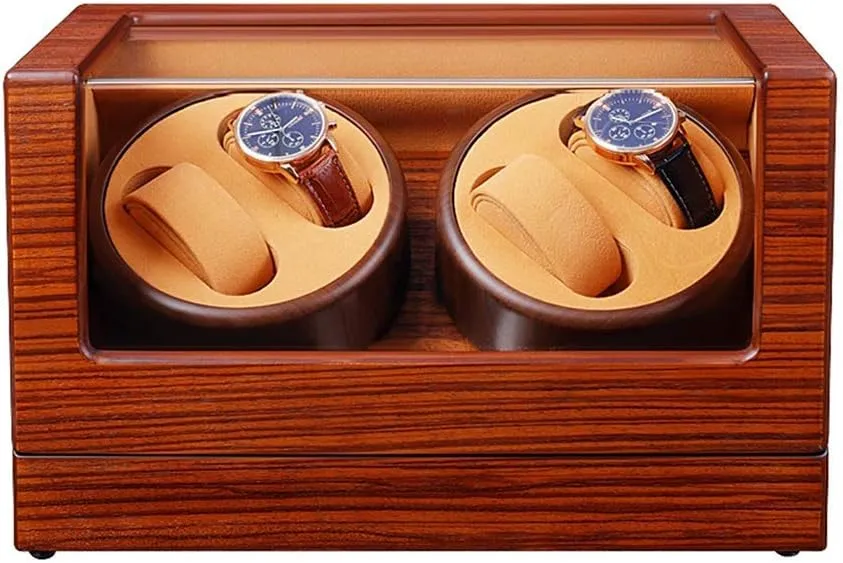 dietary anathema subsidy apportionment Watches, Automatic Winding Box Quiet Motor 5 Rotation Modes Luxury Gift4 0 Wooden Watch Winder for Mechanical 
