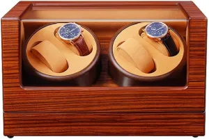 dietary anathema subsidy apportionment Watches, Automatic Winding Box Quiet Motor 5 Rotation Modes Luxury Gift4 0 Wooden Watch Winder for Mechanical 