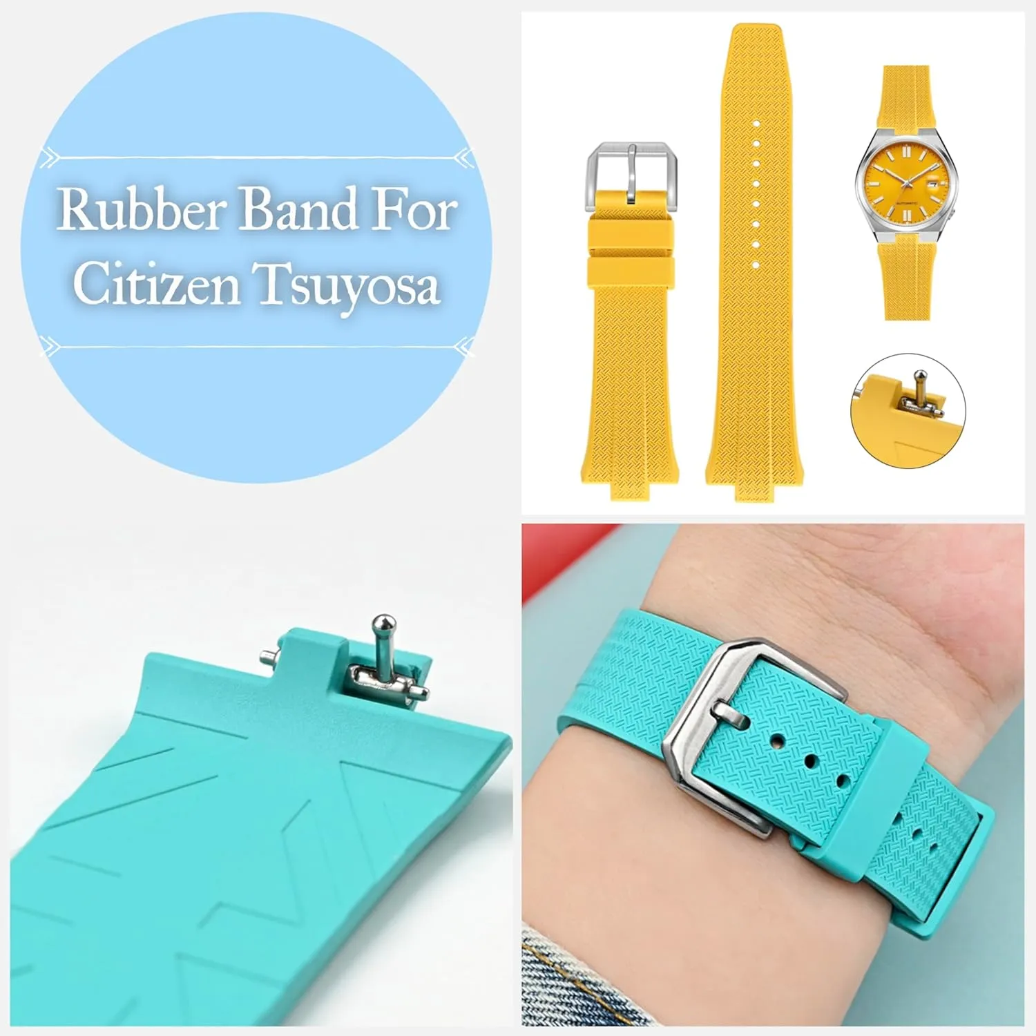 digest intelligible indebted fifty submarine Citizen Tsuyosa Watches, Replacement FKM Watch Band For Citizen Tsuyosa Watches Quick Release 26mm FKM Rubber Band For 