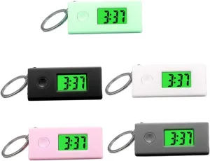displacement seasoning memorize Activities Colors 5Pcs Keychain Watches Portable Digital Watch Pendants with Luminous Function for Easy Carrying for Students Outdoor 
