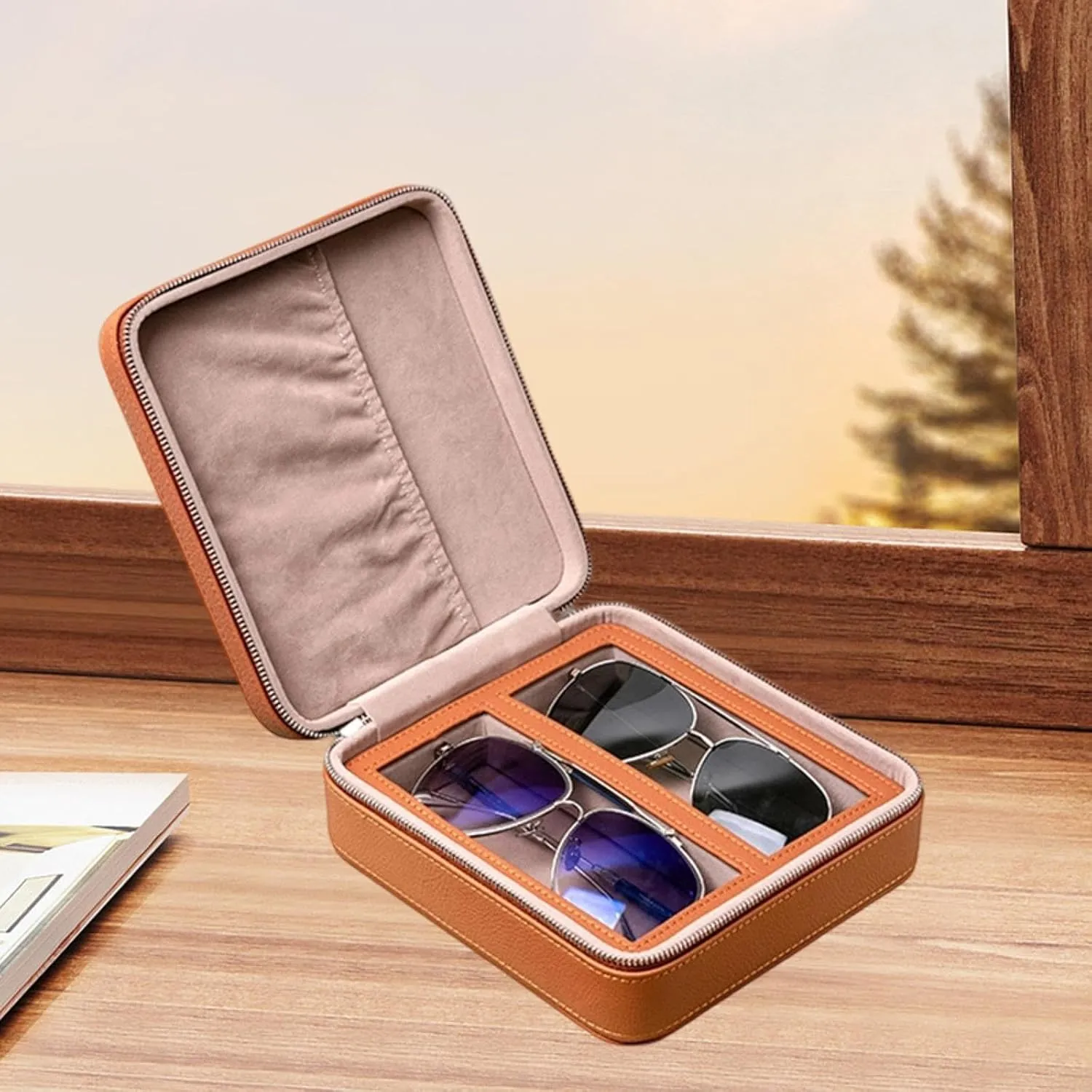 Display Case Portable impede corpus Sunglasses Organizer Jewelry Watch 