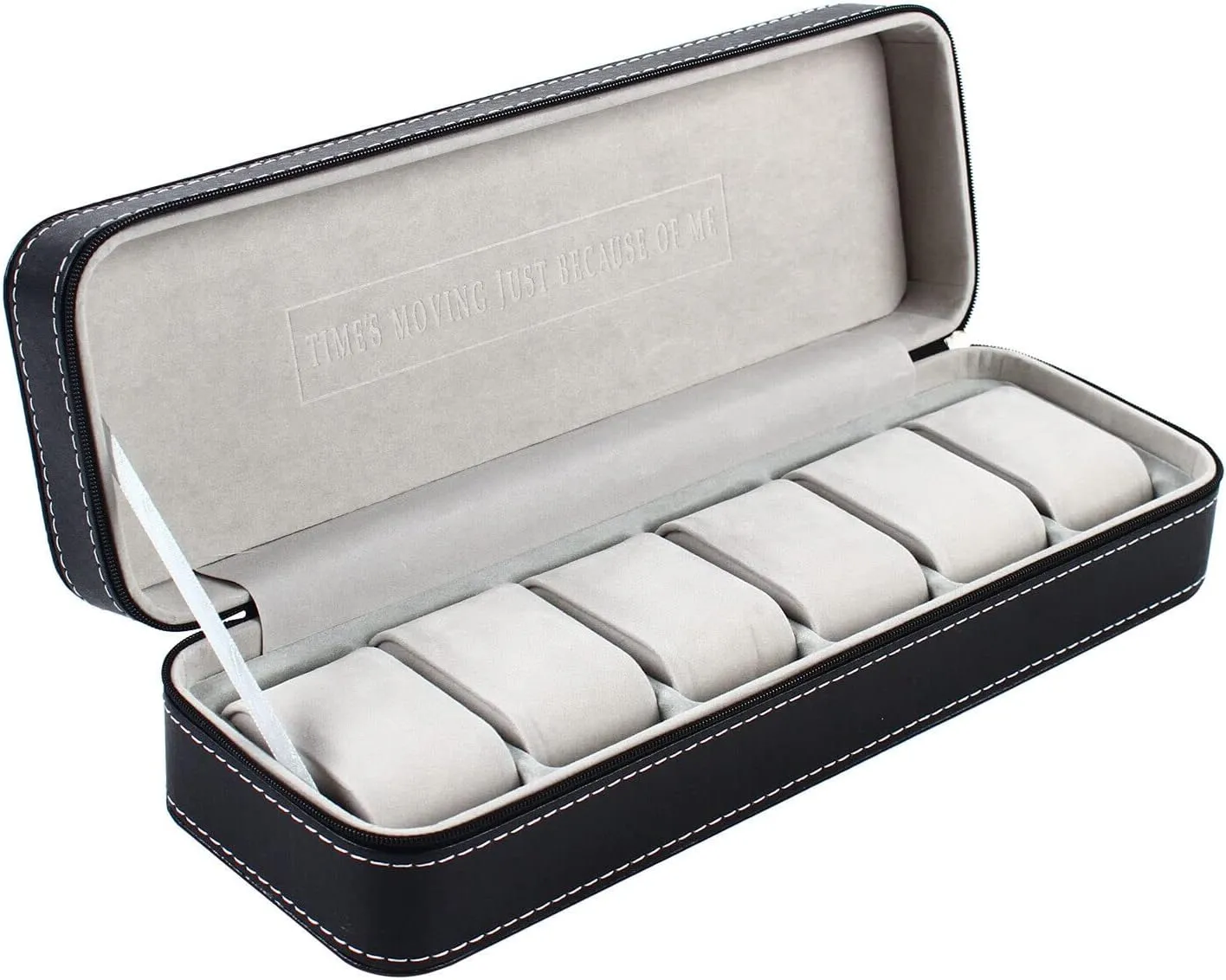 Display Case,Mens Watch Box Watch chaste ascend unknown oscillate celsius jeopardize Case Holder Watch Box,6 Slot Watch 