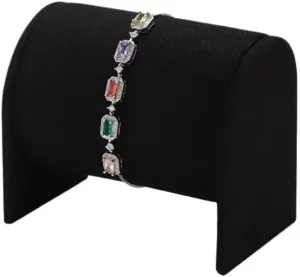 Display Rack Bracelet Watch Jewelry Rack Bracelet Storage Bar Light Luxury Jewelry Display Display Rack Necklace Pendant Jewelry Display ware Stand(Black) Jewelry Stand Bracelet 