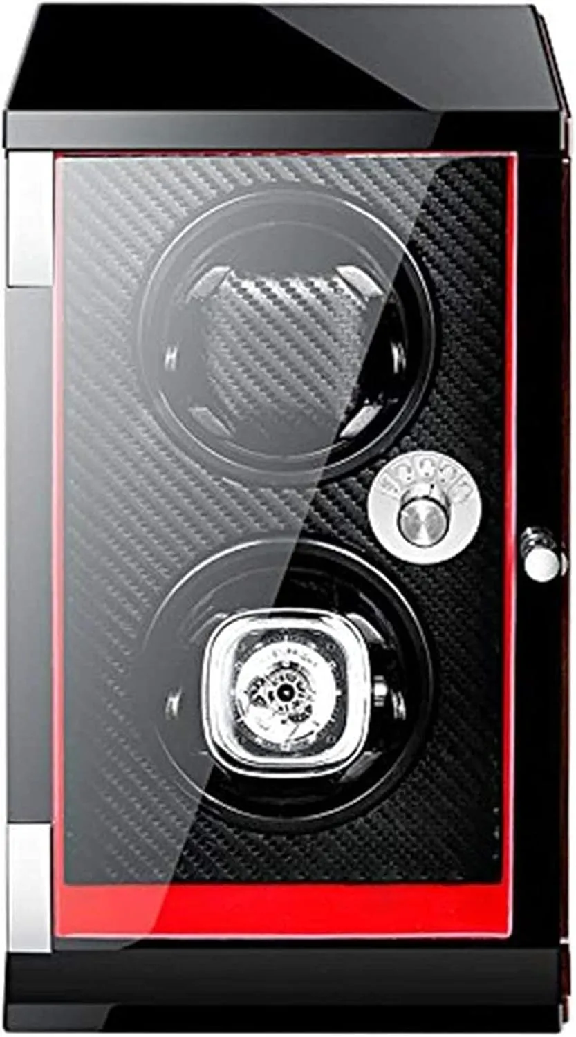 Display Storage cinema Automatic Watch Winder Box Double, Wooden Battery Silent Watch Case Mechanical Watch Display Storage Box Watches Boxes Winders 