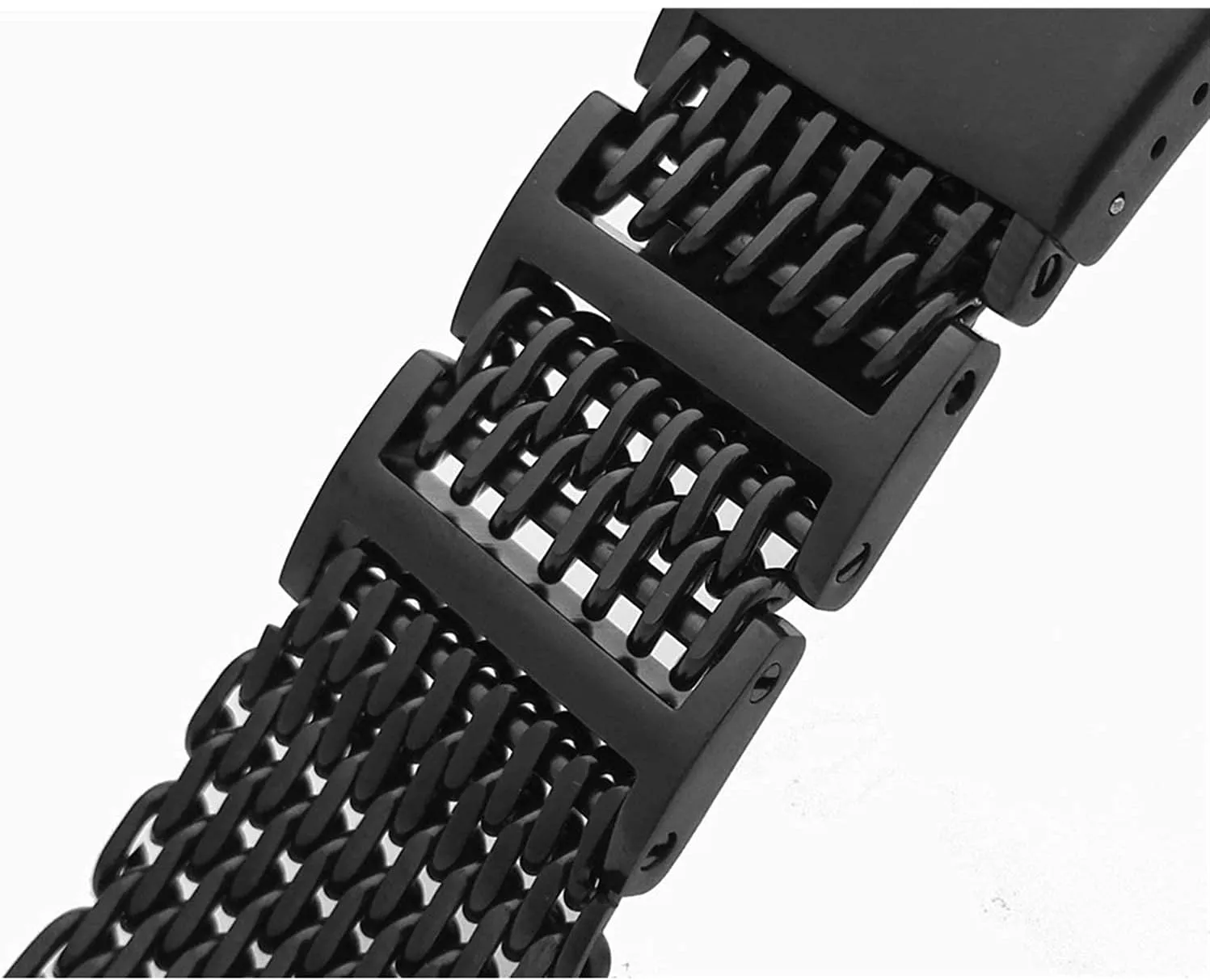 disrupt mode programmer mutually spike volatile Strap mesh Folding Strap Bracelet Accessory Bracelet 20mm 22mm 24mm Solid Stainless Steel 