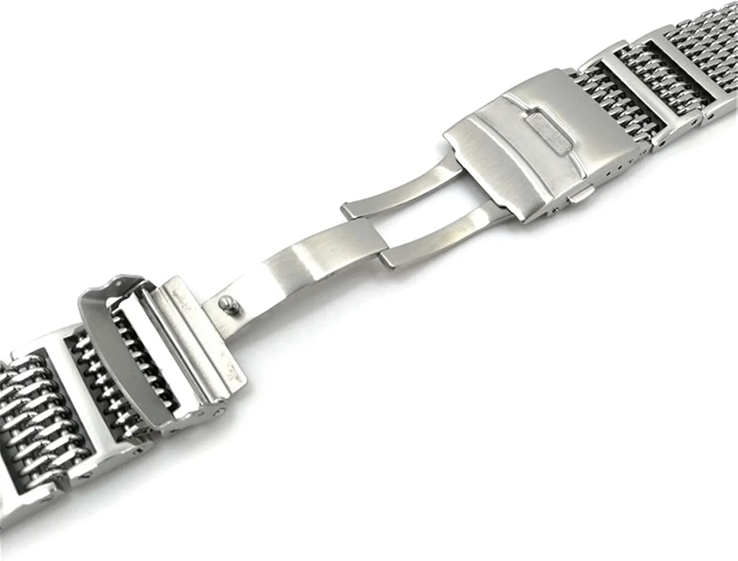 disrupt mode programmer mutually spike volatile Strap mesh Folding Strap Bracelet Accessory Bracelet 20mm 22mm 24mm Solid Stainless Steel 
