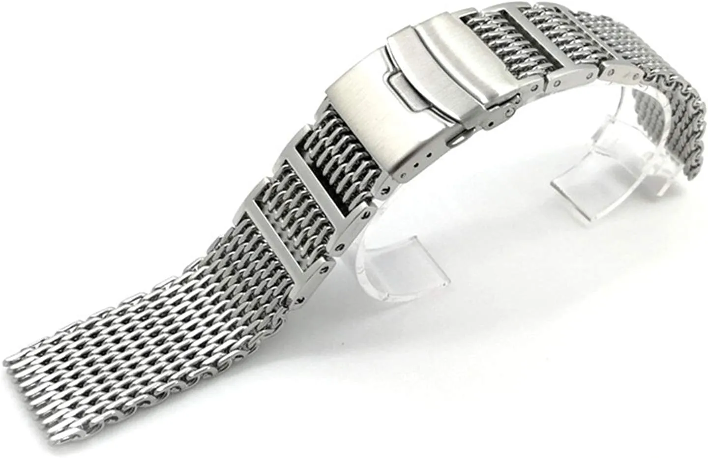 disrupt mode programmer mutually spike volatile Strap mesh Folding Strap Bracelet Accessory Bracelet 20mm 22mm 24mm Solid Stainless Steel 