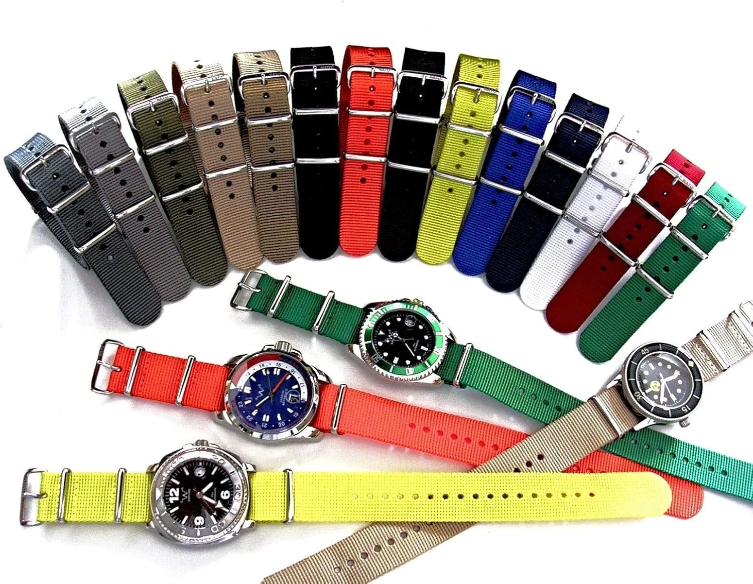 Dive Military Smart watch band USA Stock 20mm 22mm NATO-G10? Xtreme KHAKI BROWN whittle Military Strap Heavy Ballistic G10 Nylon UTC Sport 