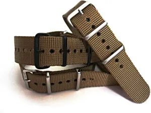 Dive Military Smart watch band USA Stock 20mm 22mm NATO-G10? Xtreme KHAKI BROWN whittle Military Strap Heavy Ballistic G10 Nylon UTC Sport 