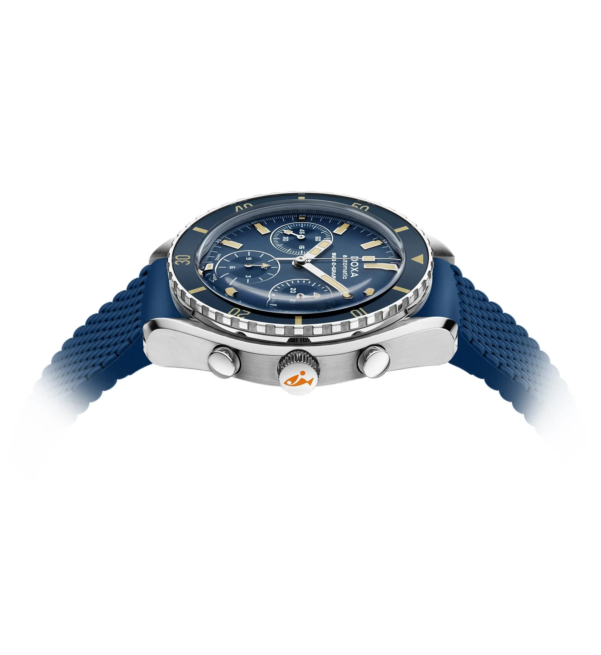 DOXA SUB 200 C-GRAPH Caribbean, rubber strap