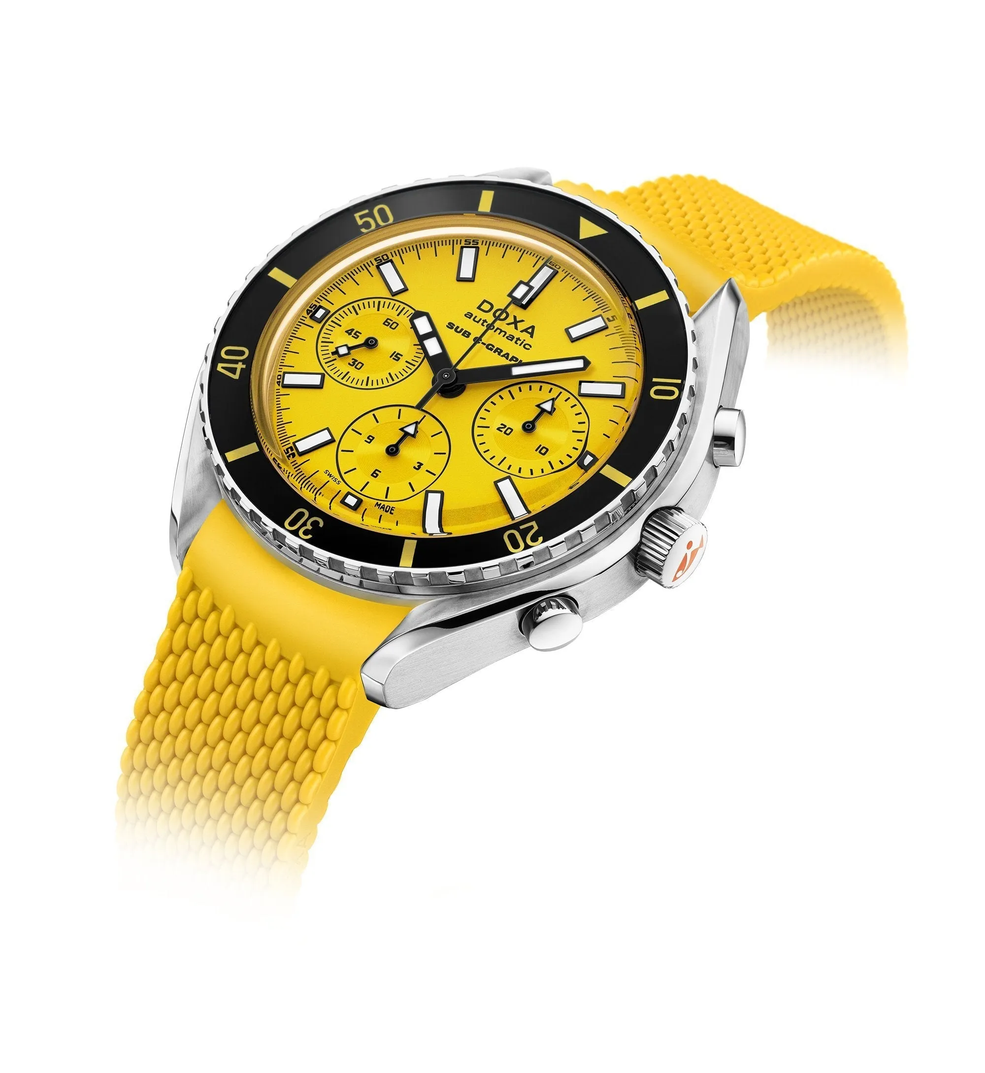 DOXA SUB 200 C-GRAPH Divingstar, rubber strap