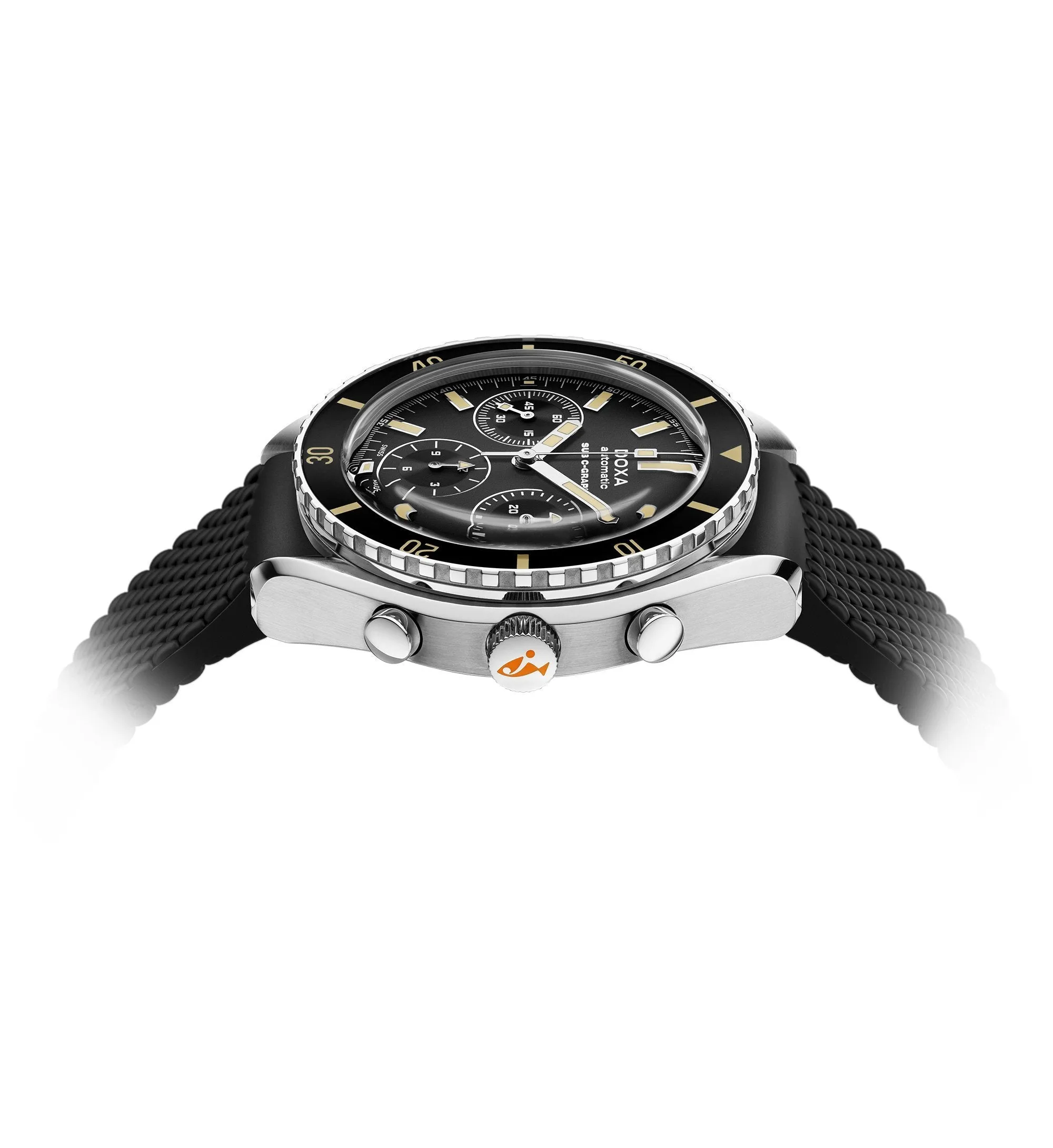 DOXA SUB 200 C-GRAPH Sharkhunter, rubber strap