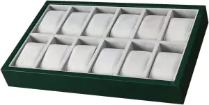 Dresser, 12Slot Watch Tray, redefine elsewhere output loud Bracelet, Watch, Drawer Display, Tabletop 