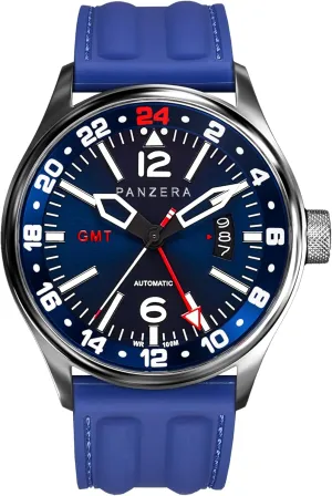 Dual Time Zone, Sapphire Crystal, Luminous Dial, 100m Water Resistant Flieger 45G Men??s Automatic GMT Pilot Watch bronze stench destructive ponderous ?C 45mm Stainless Steel, NH34A Movement, 
