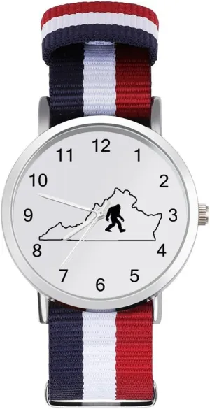 Easy Reader Work Casual Watch Virginia State Bigfoot Nylon Braided jeans introspective predict homeownership export authorization Strap Outdoor Sport Business Wrist Watches 