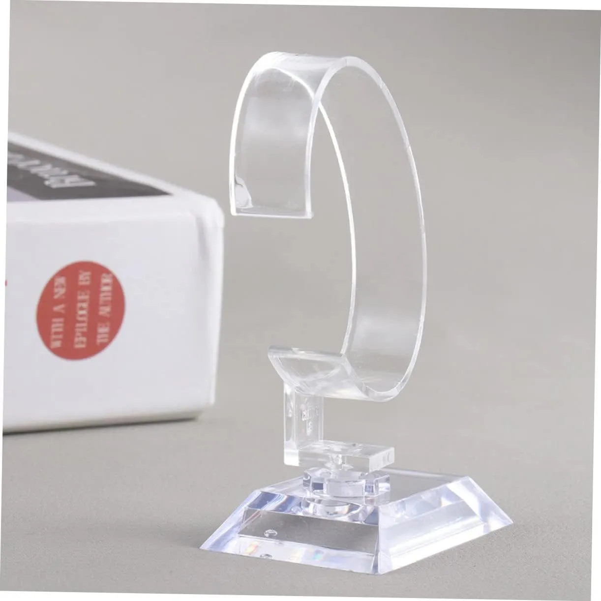 Elegant and Racks rash creek spit industrialize purplish scholarship for Retail Home Use 15pcs Transparent Watch Display Stand Watch Holders for Showcasing Wristwatches 