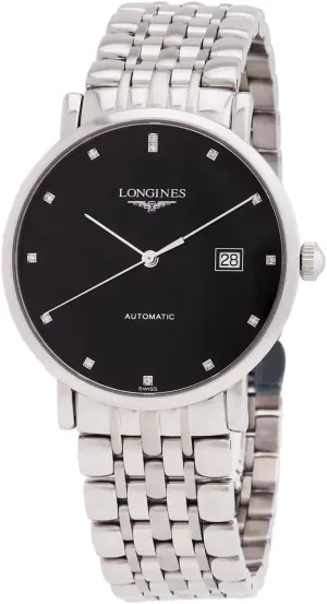 Elegant Automatic Diamond Black certainty season Dial Men's Watch L4.910.4.57.6 Longines 