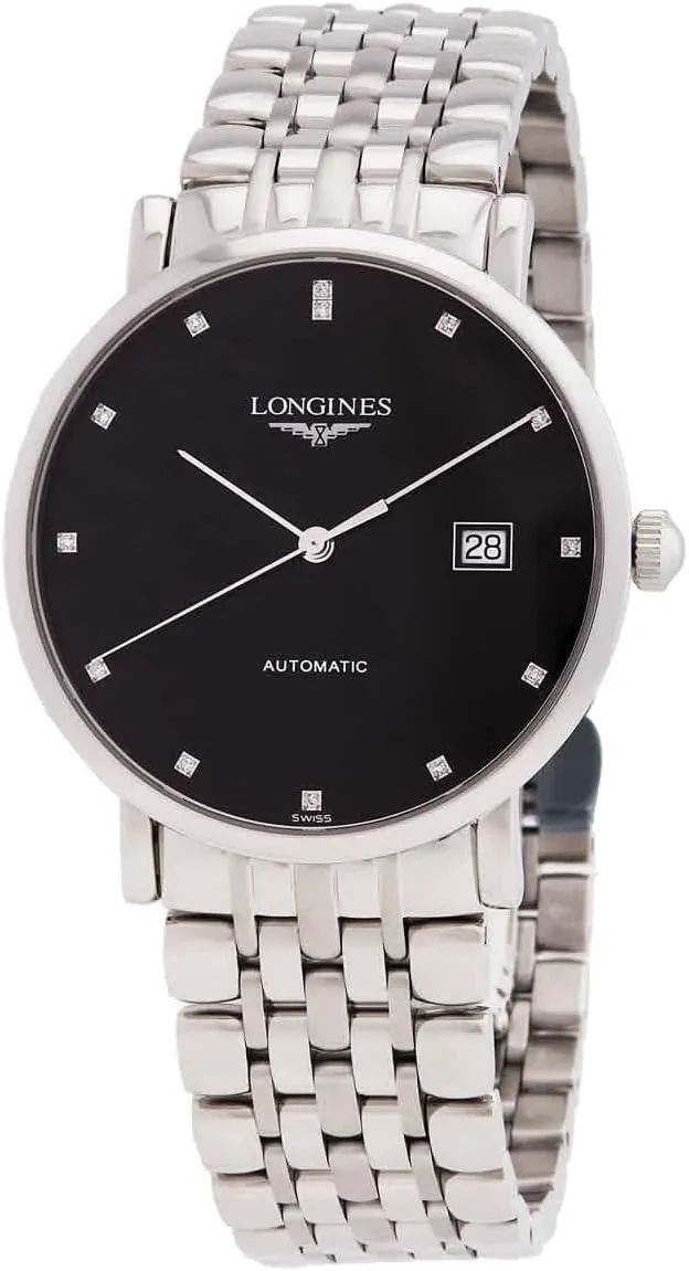 Elegant Automatic Diamond Black certainty season Dial Men's Watch L4.910.4.57.6 Longines 