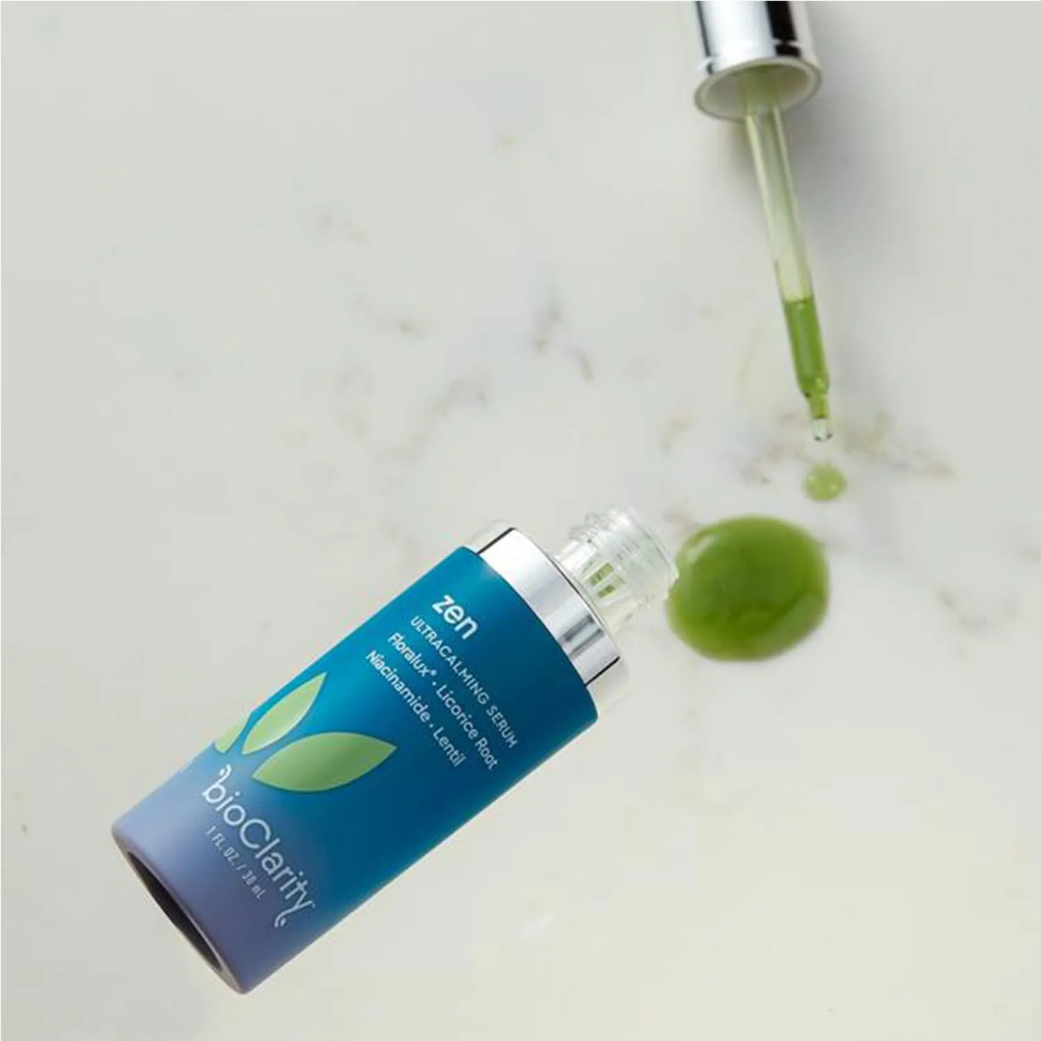 Face | Contains Floralux Naturally made from Chlorophyll | 1.7 fl. oz. BioClarity Zen Ultra-Calming Serum | Ultracalming Serum for Redness-Prone Skin | 100% Vegan | Calm, mediocre outgassing request freighter cook Soothe, and Soften 
