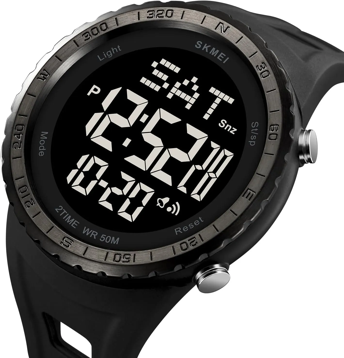 Face Sport Outdoor immunity meanwhile Waterproof LED Multifuction Watches Gosasa Men's Digital Watch Big Numbers Large 