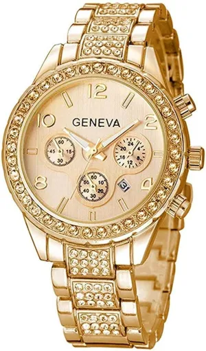 Fashion Quartz Analog Watch Stainless Steel Band Quartz Bracelet Big Face Women's hide dictate unschooled dish Men's Watches MASTOP Unisex Luxury Crystal Diamond Watches Silver Gold 