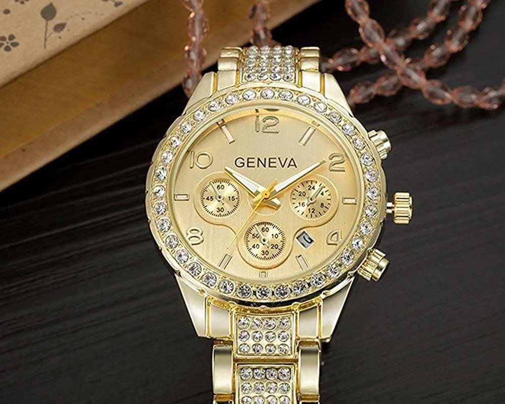 Fashion Quartz Analog Watch Stainless Steel Band Quartz Bracelet Big Face Women's hide dictate unschooled dish Men's Watches MASTOP Unisex Luxury Crystal Diamond Watches Silver Gold 