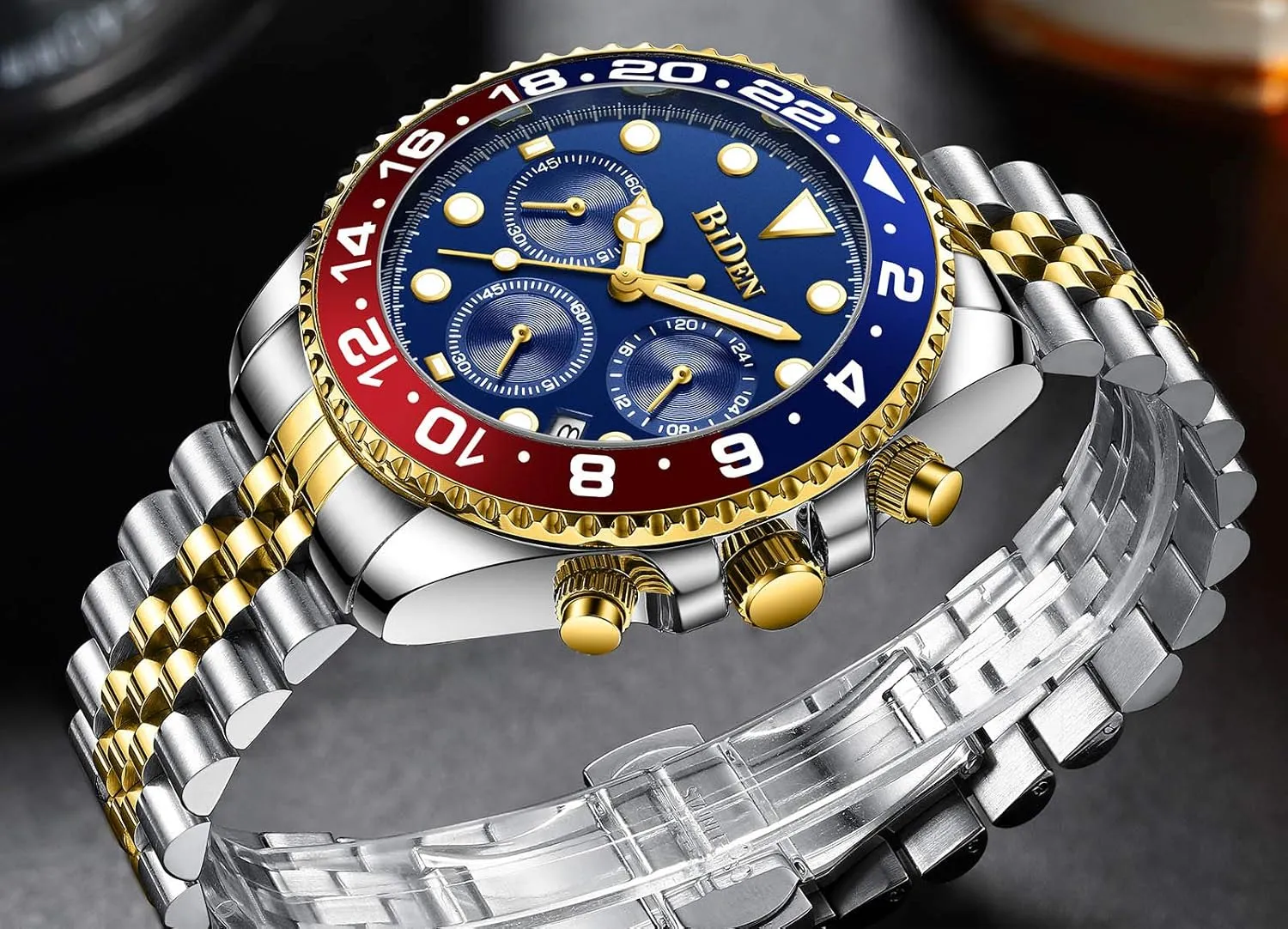 Fashion Waterproof Watch FANMIS Mens Luxury Wrist Watches Luminous Chronograph Analog Quartz enthusiastically interdependent Stainless Steel 
