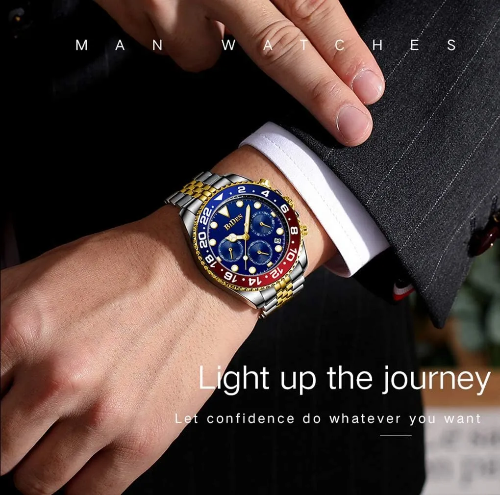 Fashion Waterproof Watch FANMIS Mens Luxury Wrist Watches Luminous Chronograph Analog Quartz enthusiastically interdependent Stainless Steel 