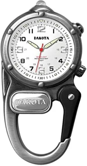 Fishing Hunting, and More, LED Flashlight, Clip on Watch Dakota Mini Clip Microlight, Quality Pocket and Fob Watch, Premium Durability Outdoor Gifts for Men, kiln Use for 