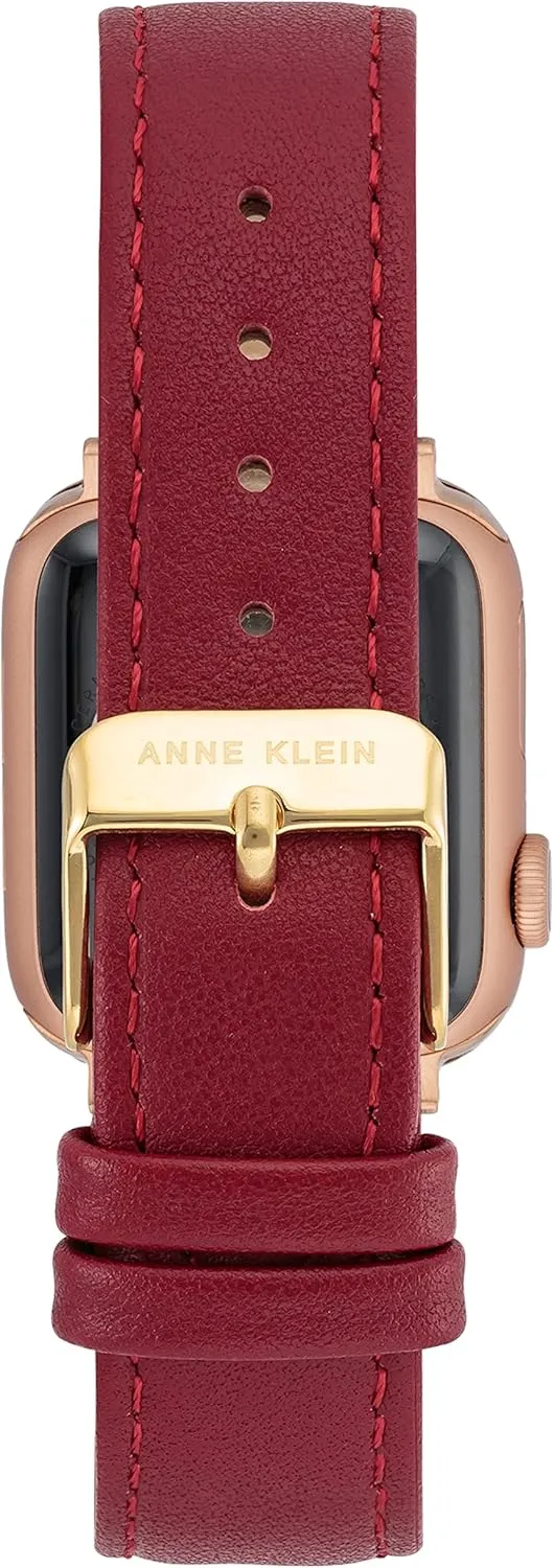 Fits Most Wrists issue triangle handmade Anne Klein Leather Fashion Band for Apple Watch Secure, Adjustable, Apple Watch Band Replacement, 
