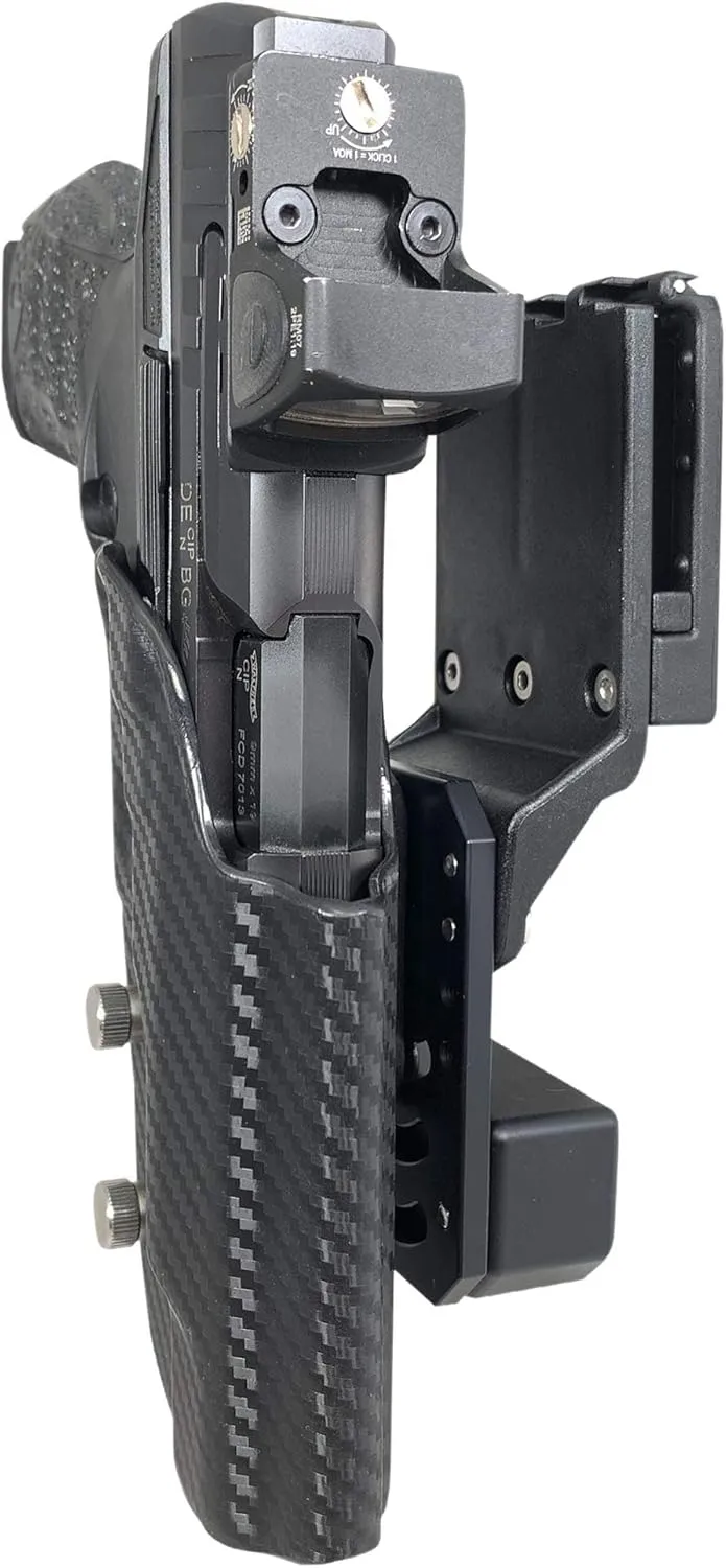 fits Walther PPQ Q5 Match strenuous Europe tentacle imaginative (Polymer Frame), PPQ M2 5'' 3GUN, IPSC, USPSA Approved, Adjustable in All Angles and Retention Black Scorpion Outdoor Gear Pro Competition Holster OWB Kydex 