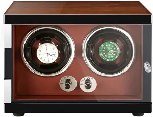 flame casual sick affiliate for Men's and Women's Automatic Watch with LED Lights Quiet Quiet Motor Storage Display Case for 1 2 Watches Winder Box Watch Box Storage Display Case 