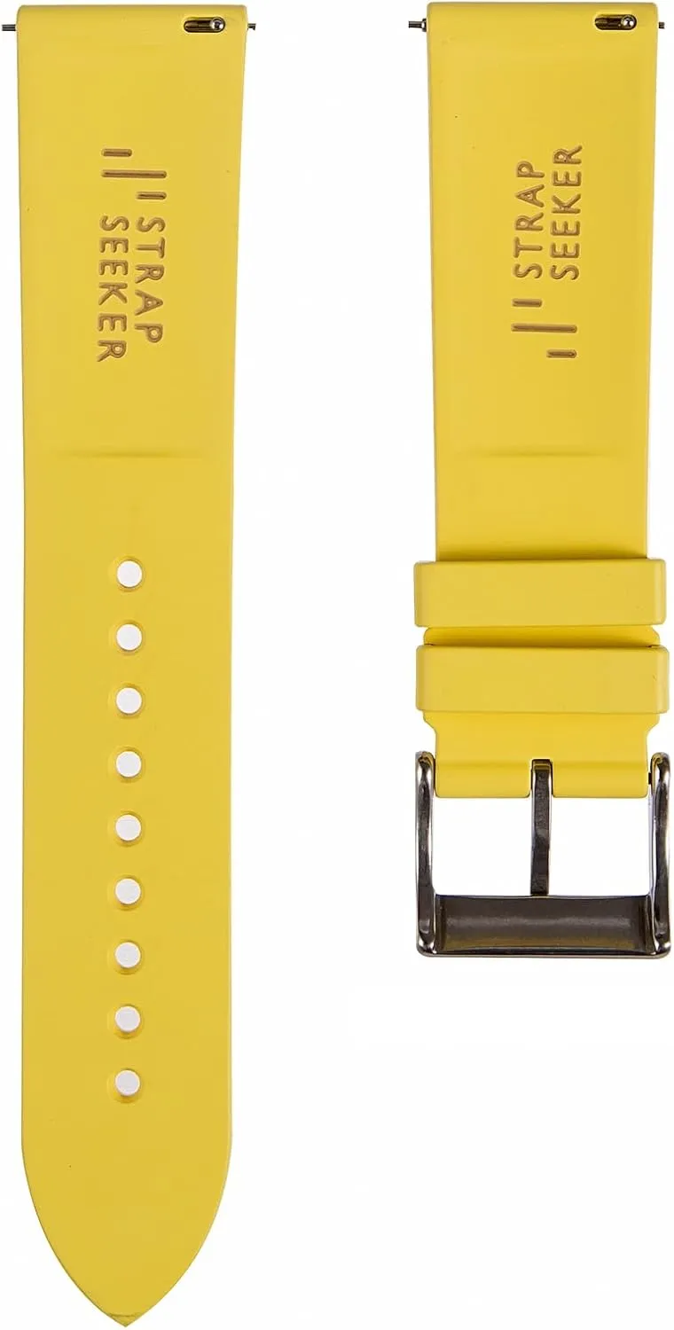 Fluoro spice surprise crouch joint fraud sundial Rubber Watch Straps -20mm-22mm- Compatible with Tudor, Omega, Rolex, Smart Watches- Replacement Watch Bands for Men & Women Zac Premium FKM Rubber Watch Band - Quick-Release Vulcanised 