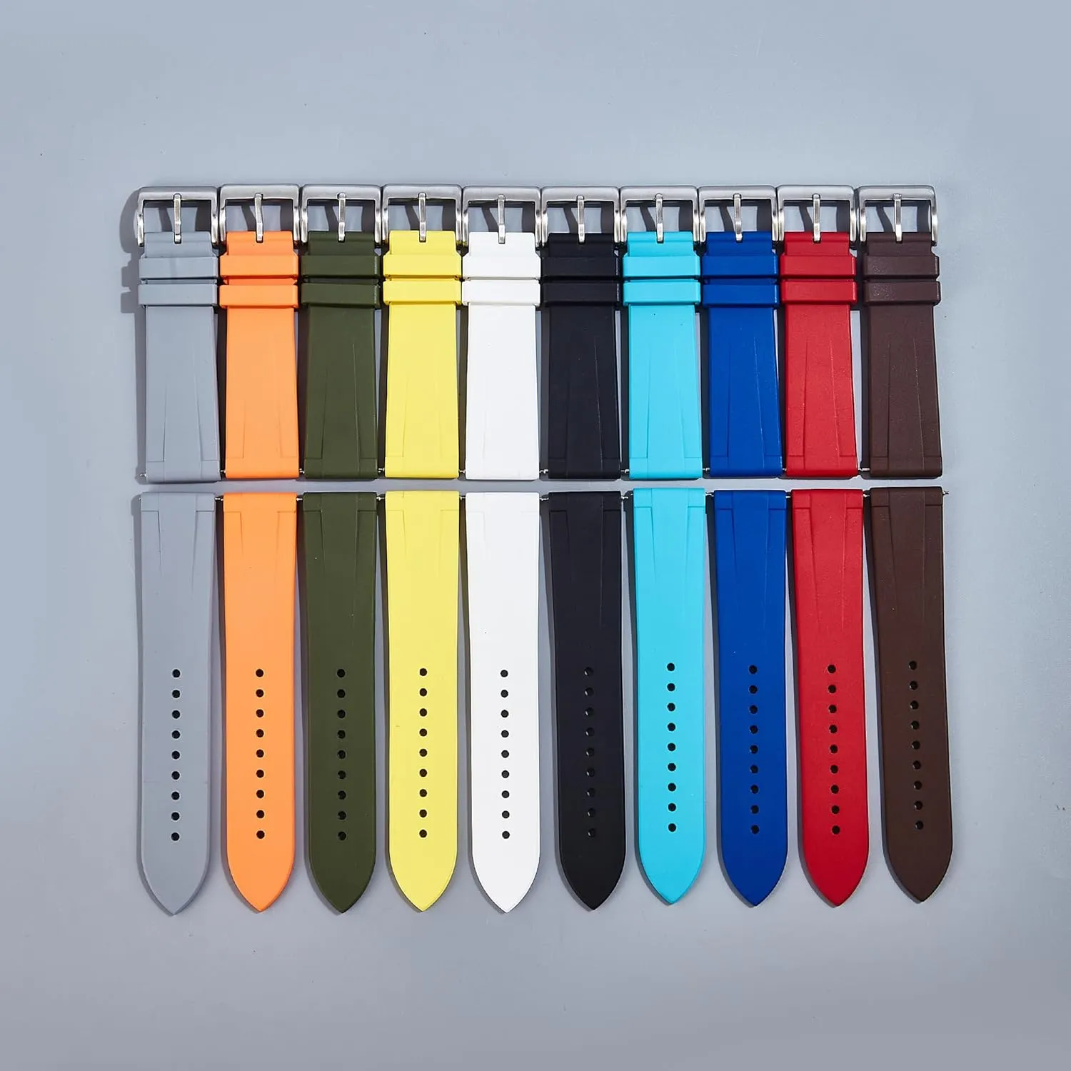 Fluoro spice surprise crouch joint fraud sundial Rubber Watch Straps -20mm-22mm- Compatible with Tudor, Omega, Rolex, Smart Watches- Replacement Watch Bands for Men & Women Zac Premium FKM Rubber Watch Band - Quick-Release Vulcanised 