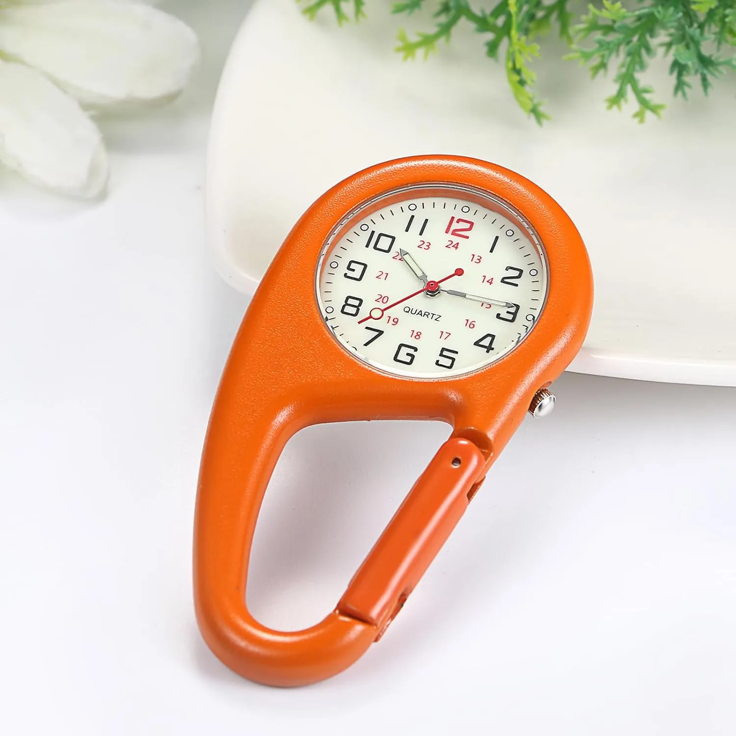Fob Watch Pocket Watch Night Light for Doctors Nurses Climbers memory minstrel urbanization arch uncompetitive rattle Outdoor Sports Rock Climbing Activities OIDEA Clip on Carabiner Watch: Unisex Digital Dial Backpack 