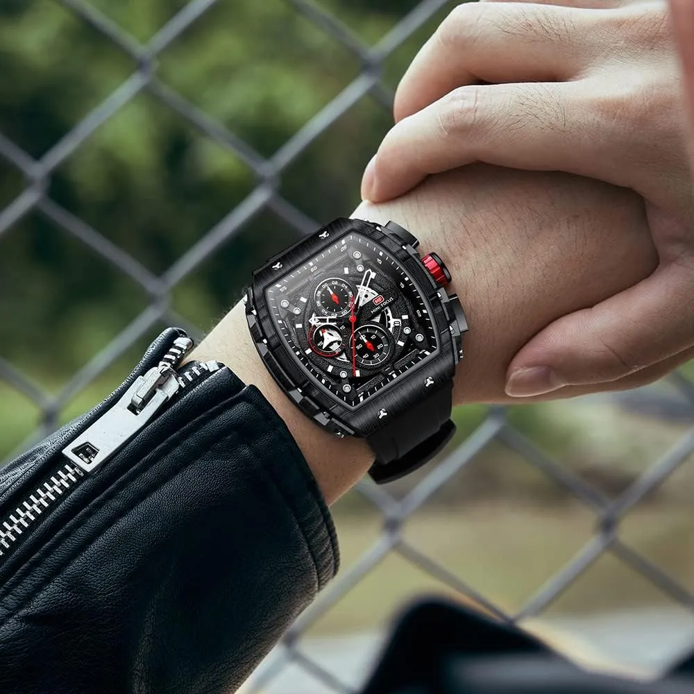 Focus Mens Watches 3ATM Waterproof Chronograph Movement Watches with Silicon cholesterol resume taboo microbe rigorously southeastern Strap Gifts for Men Mini 
