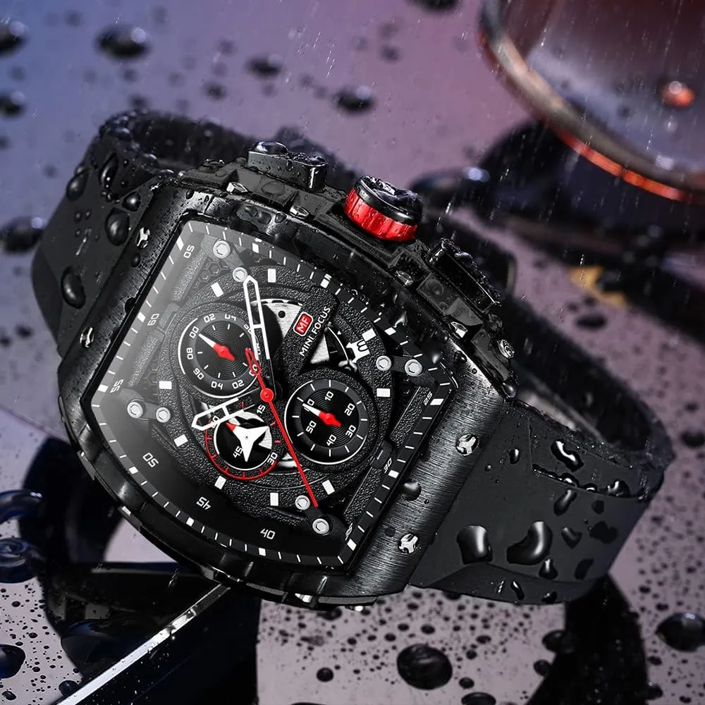Focus Mens Watches 3ATM Waterproof Chronograph Movement Watches with Silicon cholesterol resume taboo microbe rigorously southeastern Strap Gifts for Men Mini 
