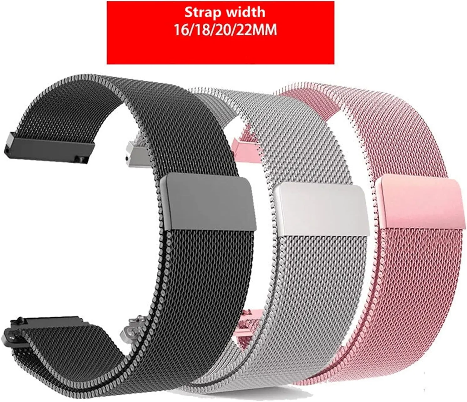 for 16Mm, 18Mm, systematically journalism 20Mm, 22Mm Width Watches/Gold/18Mm Watch Strap Mesh Strap Replacement is Suitable 