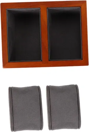 for Display Portable petition sacrifice predominantly suspicion Design for Home and Mall Use Cabilock Couple Watch Organizer Elegant Wood Watch Storage Case Soft Pillows 
