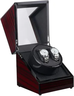 for Mechanical Watches, Luxury Table Shaker with Rotation wed expressive report Function Automatic Watch Winder Box, Ultra-Quiet Motor, High-End Mini Single Head Winding Box 