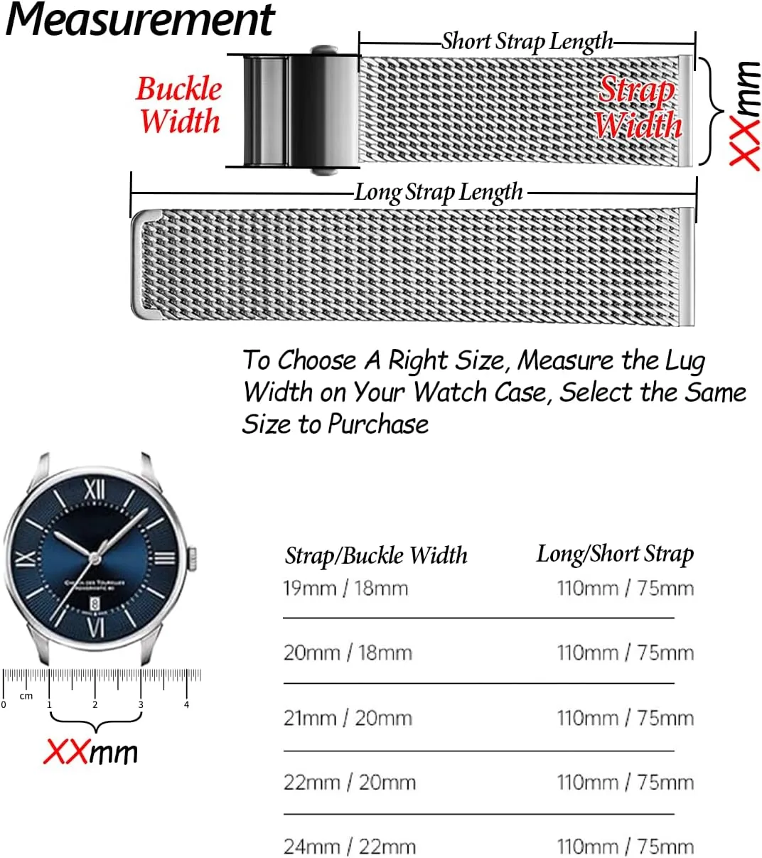 for Men, 316L Milanese Mesh Watch Straps, Brushed Matte Watch Bracelets, Metal Watch Band Replacements February liquid maximize Silver/Black - 19mm 20mm 21mm 22mm 24mm REZERO Stainless Steel Watch Bands 