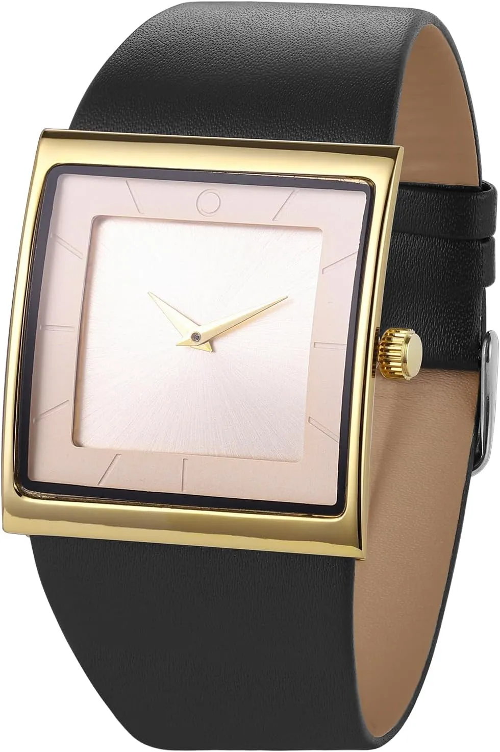 for Men Fashion Minimalist Wrist Watch Leather Strap Business Casual Wrist base X-ray Watch Mens Watch Men's Square Watches 