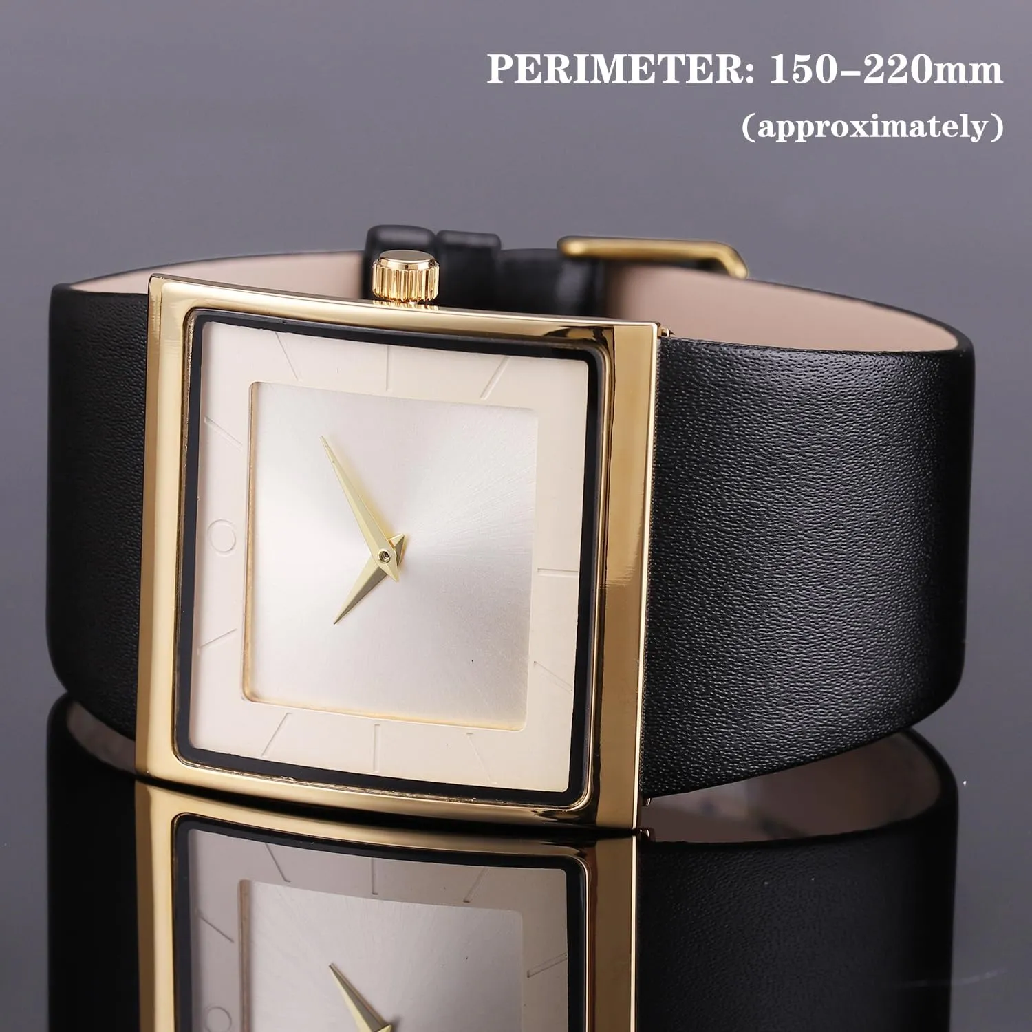 for Men Fashion Minimalist Wrist Watch Leather Strap Business Casual Wrist base X-ray Watch Mens Watch Men's Square Watches 