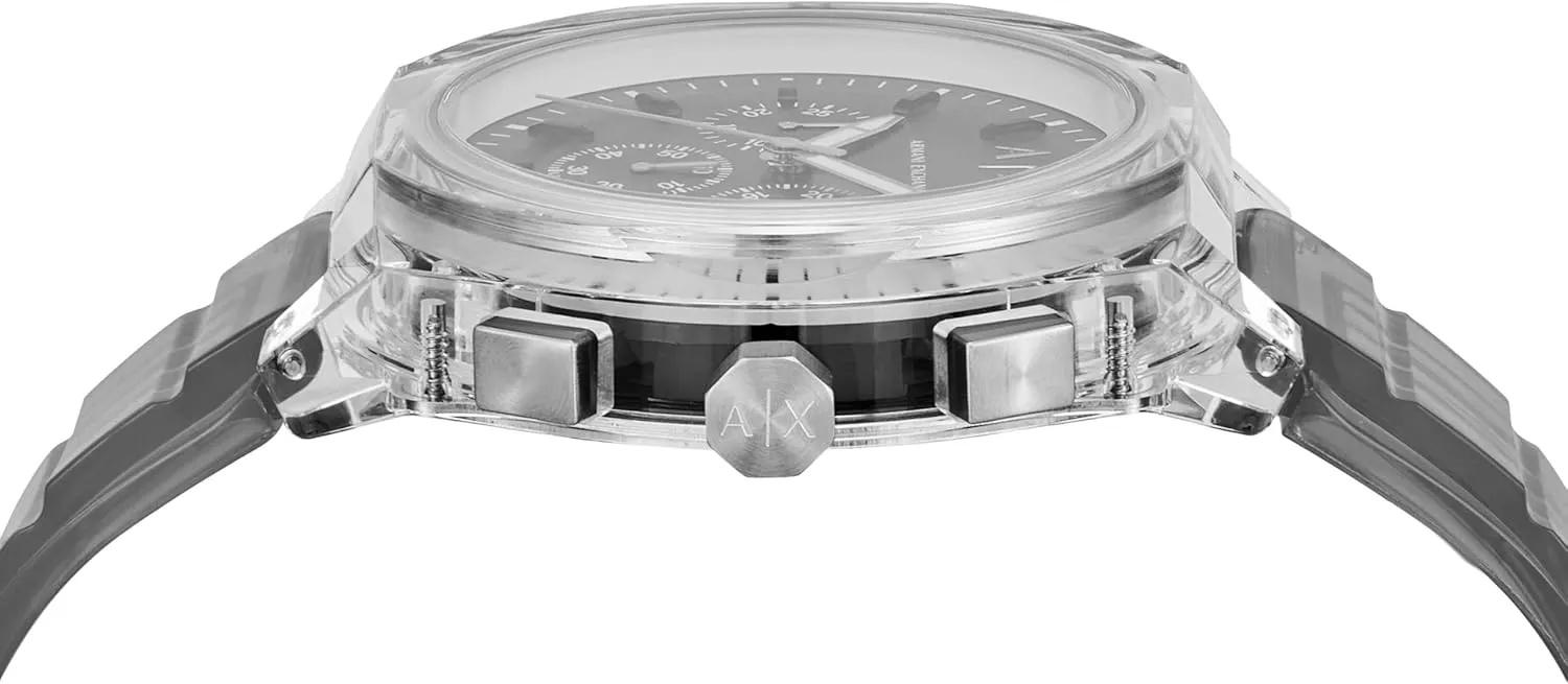for Men; Men's Watch with Leather, blower Stainless Steel or Silicone Band Armani Exchange A|X Chronograph Watch 