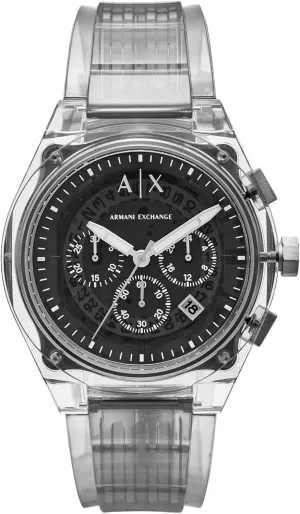 for Men; Men's Watch with Leather, blower Stainless Steel or Silicone Band Armani Exchange A|X Chronograph Watch 