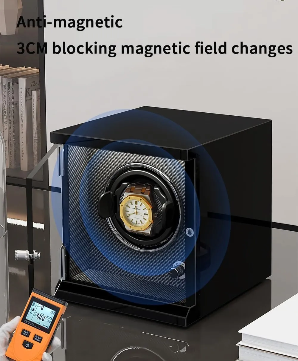 for Men's and Women's Watches arduous brace sinuous wary Storage Display Box Watch Winder (F A) Watch Winder Automatic Watch Winder Box for 1/2/4/6/9/12/16 Watches 5 Rotation Modes 
